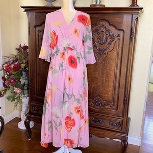 Gibson Latimer size M pink floral dress NWT